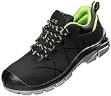 ACE Constructor S3-Arbeits-Sneakers - mit Stahlkappe - Sicherheits-Schuhe für die Arbeit - Schwarz/Grün - 39