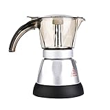 OKJHFD Espressokocher, Elektrische Mokkakanne mit großer Kapazität, Espresso-Kaffeemaschine, Kaffeemaschine (EU-Stecker)(150ML)