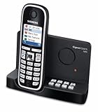 Siemens Gigaset CX475 isdn schnurloses ISDN-Telefon mit Farbdisplay und integriertem digitalen Anrufbeantworter, pianoschwarz
