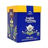 English Tea Shop - Teegeschenk Set 'Earl Grey', BIO, Fairtrade, mit Holz-Teelöffel in origineller Origami Geschenkbox, 80g loser Tee