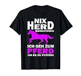 Nix Herd ich geh zum Pferd | Reiterin & Pferdesprüche T-Shirt