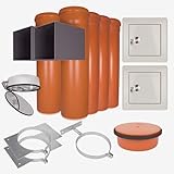 Wäscheschacht Komplett-Set 4: PVC 300 mm