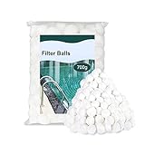 KWODE Filter Balls, Filterballs für sandfilteranlagen 700g Filterbälle ersetzen 25 kg Filtersand für Pool Sandfilter, Schwimmbad, Filterpumpe, Aquarium Sandfilter
