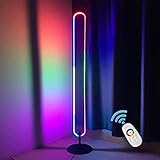 LED Corner Floor Lamp RGB Colour Changing, mit Remote Floor Lamps Atmosphere Night Light for Living Room, Schlafzimmer, Gaming Room, Room Schlafzimmer Decor