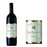 Weinflaschenetikett zum Geburtstag von La Reserve BL160