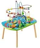 Dschungelabenteuer-Spieltisch von Hape | Perlenlabyrinth für Kinder mit Zubehör, Afrika-Design, kindgerechter Tisch für individuelles Spiel und Gruppenspiel