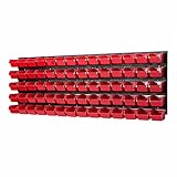 72-tlg. Werkzeugwand Set 1152 x 390 mm Lagersystem Lochwand mit 70 Stapelboxen für Werkstatt Garage Lagersystem Werkstatteinrichtung