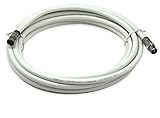Satix SKK00503 Koaxialkabel F-Schnell-Stecker Horizon Box Modemkabel 'F/IEC-Kabel', 5m weiß