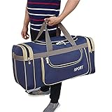 MEHAOC Sporttasche, 100L, Outdoor-Reisetasche, Wasserdichtes Oxford-Tuch, Seesack, Langlebige Herrenhandtasche, Outdoor-Sportarten, Camping-Aufbewahrungstasche (Color : Blue, Size : X-Large)
