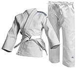 adidas Unisex-Jugendliche, Weiß Club Judo-Uniform, 350 g, 130