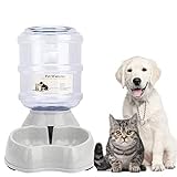 Old Tjikko Haustier Automatischer Wasserspender, Wasserspender für Hunde Katze, Automatischer Trinkbrunnen, Haustier Trinkflasche Tierzubehör für Hunde Katzen,3.8 Liter,PBA frei