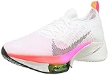 Nike Herren Air Zoom Tempo Next FK T Sneaker, White/Black-Washed Coral-Pink, 44 EU