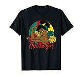 Afrikanische Mädchen Afrika Frau Afrikanische Flagge Blach Monatsgeschichte T-Shirt