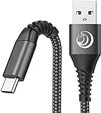 USB C Kabel,USB C Ladekabel [2 Stück 2M] Nylon 3.0A Fast Charge C Kabel Sync Schnellladekabel Typ C Ladekabel für Samsung Galaxy S10/S9/S8+/A50/A51/A40/A41/A70/A71/A20e/S20/Note 8/9,Huawei P9/P30 Lite