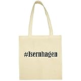 Tasche #Isernhagen Größe 38x42 Farbe Natur Druck Schwarz