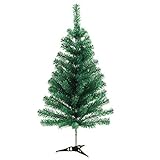 Rapid Teck® Weihnachtsbaum Künstlich 60cm (60 Äste) | Grün | Tannenbaum mit Schnellaufbau Klappsystem Material PVC inkl. Ständer | Nordmanntanne