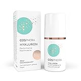 Cosphera Hyaluron Nachtcreme 100% vegan - Nachtpflege für Falten, Tränensäcke und Augenringe 30 ml - Gesichtscreme für Frauen und Männer