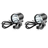 2pcs Motorrad Scheinwerfer 10w Zusatzlampe,led Nebellicht Spotlight Driving,wasserdicht Zusätzliche Lichter,für Motorrad Scooter Auto Lkw Boot Bike A