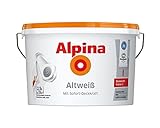 alpina Altweiß 2,5 Liter Innenfarbe gedecktes Weiß edelmatt