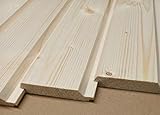 AZZAP Profilbretter Profilholz Fassadenprofil Fasebretter 20x90mm Länge:100cm Holz 30 St.