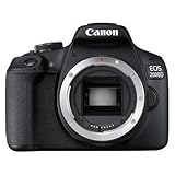 Canon EOS 2000D Spiegelreflexkamera Gehäuse (24,1 MP, DIGIC 4+, 7,5 cm (3,0 Zoll) LCD, Full-HD, WIFI, APS-C CMOS-Sensor), schw