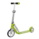HUDORA Little Big Wheel, grün - Scooter Roller Kinder - Verstellbare Lenkerhöhe von 68 bis 74 cm