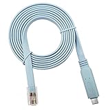 Cisco kompatibles Konsolenkabel, 1,8 m, FTDI USB auf RJ45/Windows 7, 8/Vista/MAC/Linux/RS232 Switch Router (Type-C)