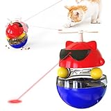 GXNINEF Katzenlaserspielzeug, Katzentrainingsspielzeug, Katzenspielzeug, Lustiges Katzenspielzeug, Indoor-Katzenspielzeug, Gleichgewichtsauto-Katzenspielzeug