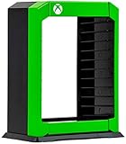 Numskull Offizieller Xbox-Premium-Spiel-Speicher-Tower-Ständer, Halterung für 10 Spiele oder Blu-Ray-Disc-Hüllen, kompatibel mit Xbox Series X und Xbox One Spielen. 5056280425373
