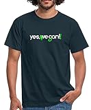 Spreadshirt Yes We Can Vegan Korrektur Männer T-Shirt, M, Navy
