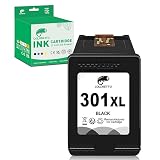 COLORETTO 301 XL (1 Schwarz) Wiederaufbereiteter Ersatz für HP 301XL Druckertintenpatrone für Envy 4500 4504 5530 DeskJet 2540 3050 2510 1510 1000 1050 2050 3050A Officejet 2620 2622 4630