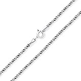 Bali Dünne Seil Twist Schwarz Oxidiert Antiqued Kette Halskette Für Damen 1MM 925 Sterling Silber 18 Zoll