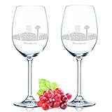 Leonardo Weinglas mit Gravur - Leverkusen Geschenk im 2er Set - Weingeschenk - Souvenir Andenken & Mitbringsel - Geburtstagsgeschenk für Sie & Ihn