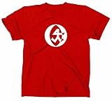 Steinmetz Handwerk Zunft Logo T-Shirt, L, red