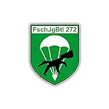 Aufkleber/Sticker FschJgBtl 272 Wappen Abzeichen Fallschirmjäger 7x6cm A787
