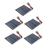 LOVIVER 5x Mini Solarpanel Kleine Polykristalline Solarzelle Solar Panel Modul 5,5V