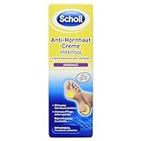 Scholl Anti-Hornhaut Creme Intensiv Creme gegen Hornhaut Feuchtigkeitscreme für Füße - wirksame Hornhautreduktion nach einer Anwendung - intensive Fußpflege - 75 ml