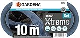 Gardena Liano Xtreme 1/2 Zoll, 10 m Set: Extrem robuster Gartenschlauch aus Textilgewebe, für Indoor-Wasserhähne, mit PVC-Innenschlauch, leichtgewichtig, wetterbeständig (18460-20)