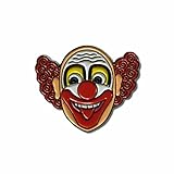GBJUK Clowns-Jokerkopf-Anstecker mit Schmetterlingsverschluss