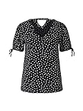 TOM TAILOR Damen 1025841 Alloverprint T-Shirt, 26894-Black Geometrical Design, 3XL