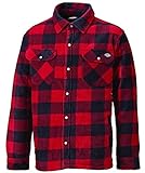 Dickies Fleece Thermohemd Portland, SH5000, Holzfällerhemd(Rot, XXL)