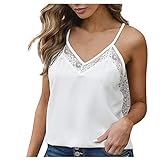 Ktrshan Damen-ShirtsLaceDailyFashion Camisole Tops, weiß, X-Large