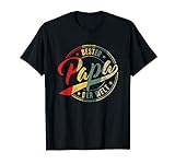 Herren Vintage Bester Papa Der Welt Retro Vatertag Vater Geschenk T-Shirt