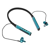 dsheng Magnetische Nackenbügel-Ohrhörer, Nackenbügel-Ohrhörer Bequemes Tragen von HiFi-Stereo-Bass für Outdoor-Übungen (Schwarzgrün)