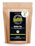 Biotiva Weißer Tee Pai Mu Tan Bio 100g - handgepflückt - Weich, duftig und aromatisch - Fairbiotea-zertifiziert - nachhaltiger Teeanbau