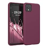 kwmobile Hülle kompatibel mit Google Pixel 4 Hülle - weiches TPU Silikon Case - Cover geeignet für kabelloses Laden - Bordeaux V