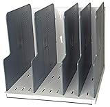 Exacompta 390740D Ablagesystem Modulotop - vertikal sorter mit 5 trennplatten Classic, lichtgrau/mausgrau
