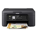 Epson WorkForce WF-2810DWF Tintenstrahldrucker mit WLAN, zum Drucken, Scannen, Kopieren, Faxen, Schwarz