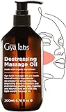 Gya Labs Anti-Stress-Massageöl für Paare – Muskelkateröle für Massagetherapie und Haut – Hergestellt aus Lavendel-, Rosen-Otto-, Rosenholz-, Myrrhe-, Jojoba- und Arganöl (200 ml)
