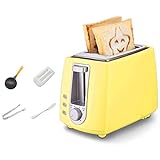 CHJZHXD XDQMBJ 2 Scheibe Extra Wide Slot Einfach Toaster mit Cool-Touch + Defrost Eigenschaft, for Bagels, Brotsorten und andere Backwaren (Color : B)